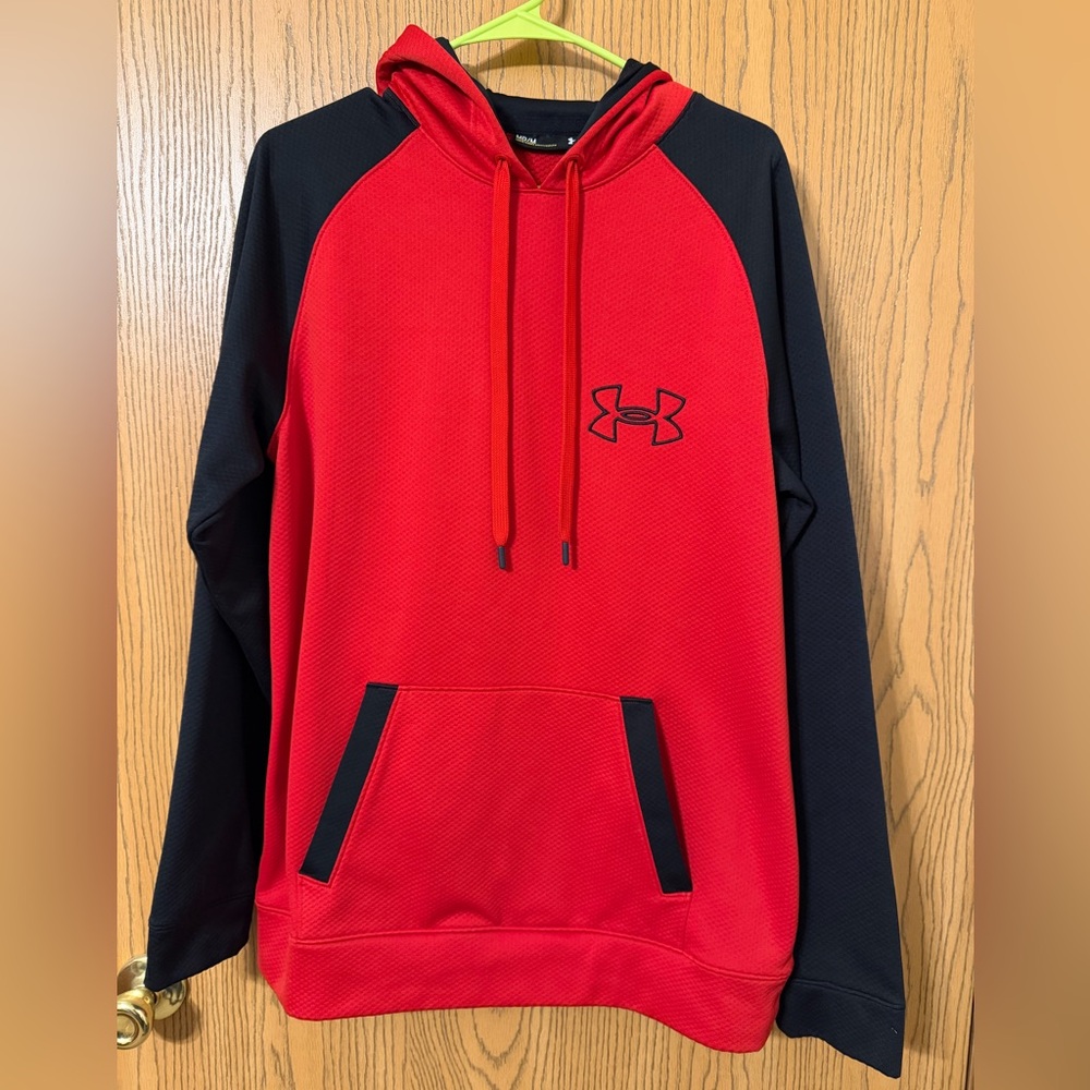 Under Armour Men's Red and Black Hoodie
